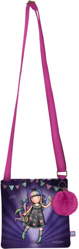 Schoudertas Gorjuss Up and away Paars (21 x 20 x 1.5 cm)