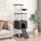 vidaXL - Kattenmeubel - met - sisal - krabpalen - 153 - cm - donkergrijs