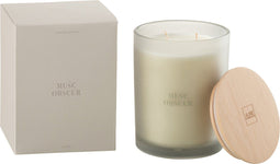 J-Line geurkaars Accords Essentiels - Musc Obscur - blauw - 52U