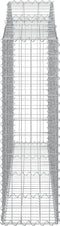 vidaXL - Schanskorven - 10 - st - gewelfd - 200x30x100/120 - cm - ijzer
