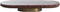 Light&living Schaal op voet 36x17x4,5 cm BELO rood agaat+antiek brons