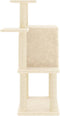 vidaXL - Kattenmeubel - met - sisal - krabpalen - 97 - cm - crèmekleurig