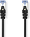 Nedis CAT6a netwerkkabel - S/FTP - RJ45 Male - RJ45 Male - 3.00 m - Snagless - Rond - LSZH - Zwart - Envelop