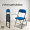 Infinity Goods Klapstoel - Vouwstoel - Fluweel - Eettafelstoel - Opklapbare Stoel - 43 x 47 x 80 CM