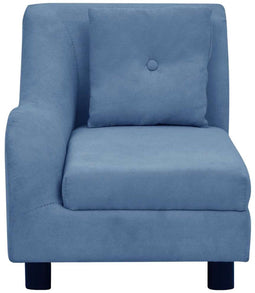 vidaXL - Hondenbank - met - kussen - 83x44x44 - cm - pluche - blauw