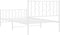vidaXL - Bedframe - met - hoofd- - en - voeteneinde metaal - wit - 100x200 - cm