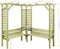 vidaXL - Hoekpergola - met - bank - geïmpregneerd - grenenhout