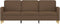 vidaXL - Driezitsbank - 180 - cm - stof - bruin