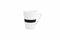 Salt&Pepper Stripes Beker - 0,36 l - Zwart - 4 stuks