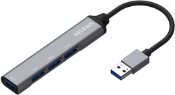 Aisens A106-0540 - USB 3.2 Hub - 4x USB 3.2 (Gen1, 5Gb/s) - Grijs