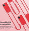 iMoshion Hoesje Geschikt voor iPhone 12 Pro / 12 Hoesje Met Koord - iMoshion Color Backcover met afneembaar koord - Rood