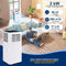 Serenelife Mobiele Airco, 9.000 BTU Wi-Fi Geactiveerde Binnen Airco, Draagbare Airconditioner Ruimtes tot 28 m2