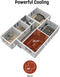 Eden ED-7008 - Convectorkachel - 1500 Watt - Regelbare thermostaat - Zwart