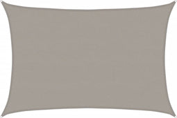 vidaXL - Zonnezeil - 160 - g/m² - rechthoekig - 5x7 - m - HDPE - lichtgrijs