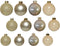Kerstballen pakket met 42x stuks kerstballen van glas - 5-6-7 cm parel champagne