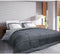 Zelesta® Easybed - Wasbaar Dekbed met Vaste Hoes - Donkergrijs & Zilvergrijs 240x220cm