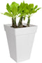 Elho Loft Urban - Vierkant Hoog 37 - Plantenbak met waterreservoir - Wit