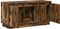 vidaXL - TV-meubel - Gerookt - Eiken - 100x38x49 - cm - Massief - Hout
