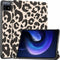 imoshion Tablet Hoes - Geschikt voor Xiaomi Pad 6 Pro, Xiaomi Pad 6 - Design Trifold Bookcase - Leopard