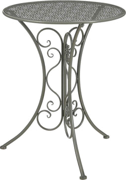 Mica Decorations Tuintafel Lexie - 60x60x70 cm - Ijzer - Donker Grijs