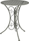 Mica Decorations Tuintafel Lexie - 60x60x70 cm - Ijzer - Donker Grijs