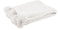 J-Line Plaid Pompom - fleece deken - polyester - wit - 170 x 130 cm - woonaccessoires