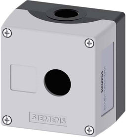 Siemens 3SU1851-0AA00-0AB1 Lege behuizing 1 inbouwplaats, Voor bodembevestiging (l x b x h) 89.4 x 85 x 64 mm Zonder ma