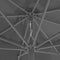 vidaXL - Parasol - met - metalen - paal - 390 - cm - zwart