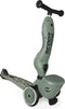 Scoot & Ride Highwaykick 1 - 2in1 Kickboard / Zitje - Verstelbare zithoogte 22,5-29cm - Groen