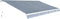 vidaXL - Luifel - handmatig - uittrekbaar - 350 - cm - antraciet