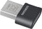 Samsung FIT Plus MUF-256AB - USB-flashstation - 256 GB - 400 MB/s - Zilver/ Zwart