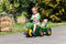 Rolly Toys Rolly MiniTrac - Driewieler - Traptractor met Aanhanger - Groen