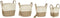 Basket spelset Home ESPRIT Natuurlijk Lichtbruin Jute Modern 40 x 40 x 41 cm