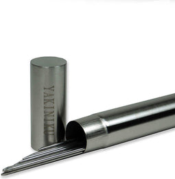 YAKINIKU - Vleesnaalden - 1.0mm - 20 Stuks - RVS - Ultradun - Zilver - Inclusief Luxe Opbergkoker - Te Gebruiken Met Tafelgril - Hibachi - Shichirin - Voor Vlees Vis Groente - BBQ Accessoires