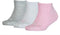 Puma - Kids Invisible 3P - Sokken 3-Pack - 27 - 30 - Roze