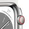 Apple Watch Series 8 - 4G - 45mm - ECG - Zilver Roestvrijstaal