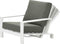 Garden Impressions Coba loungestoel verstelbaar - wit / moss groen