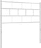 vidaXL - Hoofdbord - 90 - cm - metaal - wit