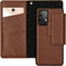 Selencia Hoesje Geschikt voor Samsung Galaxy A52 (4G) / A52s / A52 (5G) Hoesje Met Pasjeshouder - Selencia Surya 2-in-1 Uitneembare Vegan Lederen Bookcase - Bruin