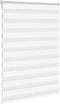 vidaXL - Zebra - blind - 110x100 - cm - stofbreedte - 105,9 - cm - polyester - wit
