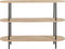 J-Line console Eli 3 Planken - hout/staal - naturel/grijs