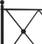 vidaXL - Bedframe - met - hoofdbord - metaal - zwart - 160x200 - cm