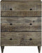 vidaXL - Dressoir - 60x33,5x75 - cm - massief - mangohout - lichtgrijs