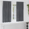 vidaXL - Zwart-out - gordijnen - met - top - tape - 2 - stuks - Super - Lichtgrijs - fluweel