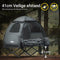 SoBuy OGS32-HG - Camping Tent - 4-in-1 met Luchtmatras en Slaapzak - Grijs