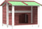 vidaXL - Hondenhok - 96x87x80,5 - cm - massief - grenenhout - mokkakleurig