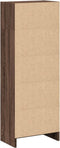 vidaXL - Boekenkast - 40x24x109 - cm - bewerkt - hout - bruin - eikenkleurig