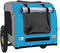 vidaXL - Hondenfietstrailer - oxford - stof - en - ijzer - blauw - en - grijs