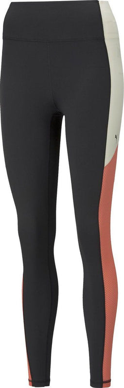 PUMA Train Bonded - High Waist Full T Sportlegging Dames - Zwart/Oranje - Maat L