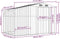 vidaXL - Tuinschuur - 277x192,5x179 - cm - gegalvaniseerd - staal - lichtbruin